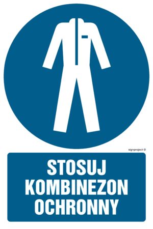 GL020 Stosuj kombinezon ochronny - arkusz 9 naklejek
