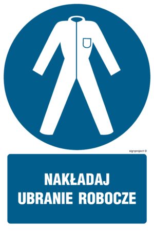 GL039 Nakładaj ubranie robocze - arkusz 9 naklejek