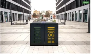 Wiata śmietnikowa Tytan II na 2 kosze
