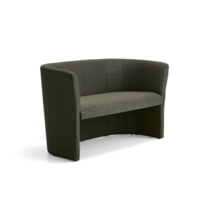 Sofa klubowa CLOSE, 2-osobowa, tkanina, zielony