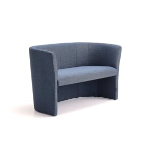 Sofa klubowa CLOSE, 2-osobowa, tkanina, niebieski