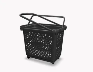 Wózek sklepowy plastikowy Rabtrolley 55l Panaro Eco Black