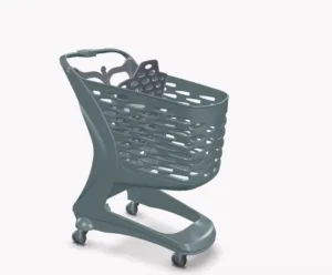Wózek sklepowy plastikowy Rabtrolley 90l Mini Save the Sea