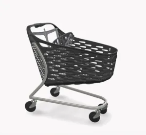 Wózek sklepowy plastikowy Rabtrolley Samba 130l Eco black
