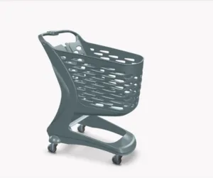Wózek sklepowy plastikowy Rabtrolley 80l Mini Save the Sea