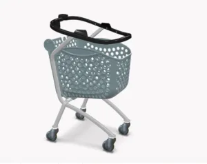 Wózek sklepowy plastikowy Rabtrolley 86l Twinst Basket Save the Sea