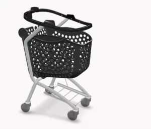 Wózek sklepowy plastikowy Rabtrolley Twinst Basket 86l Black