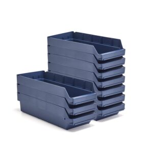 Pojemniki magazynowe REACH, 600x240x150 mm, 10 sztuk, niebieskie