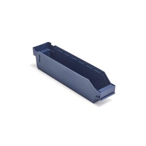 Pojemniki magazynowe REACH, 400x90x95 mm, 2,1 l, niebieskie