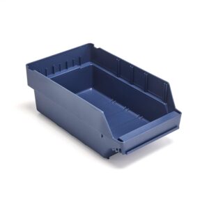Pojemniki magazynowe REACH, 400x240x150 mm, 10,2 l, niebieskie