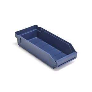 Pojemniki magazynowe REACH, 400x180x95 mm, 4,8 l, niebieskie