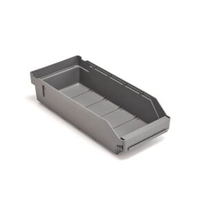 Pojemniki magazynowe REACH, 400x180x95 mm, 4,8 l, szare