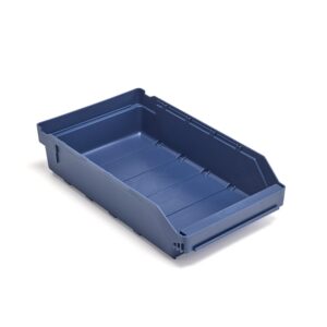 Pojemniki magazynowe REACH, 400x240x95 mm, 6,5 l, niebieskie