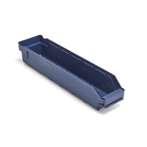 Pojemniki magazynowe REACH, 500x120x95 mm, 3,8 l, niebieskie