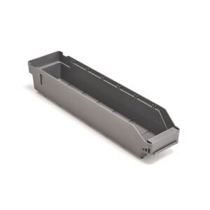 Pojemniki magazynowe REACH, 500x120x95 mm, 3,8 l, szare