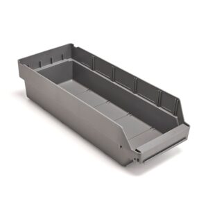 Pojemniki magazynowe REACH, 600x240x150 mm, 16,3 l, szare