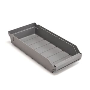 Pojemniki magazynowe REACH, 500x240x95 mm, 8,4 l, szare