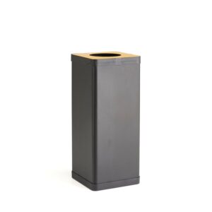 Pojemnik do segregacji odpadów ESTHER, 50 l, czarny/żółty