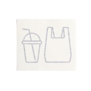 Etykieta do segregacji odpadów GUIDE, plastik, 115x160 mm, czarna
